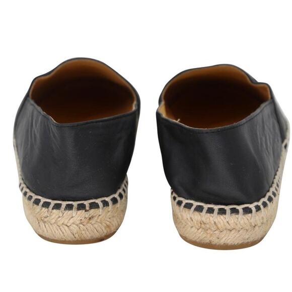 Chanel Espadrille 37 Lambskin Leather Cap Toe Flats CC-S0207P-C023 - Picture 7 of 9